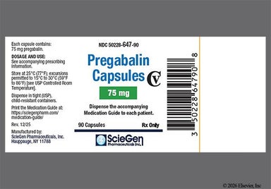 Orange And White Sg 352 - Pregabalin 75mg Capsule