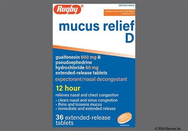 Orange Oval L6 - Mucus Relief D 12 Hour 600mg-60mg Extended-Release Tablet