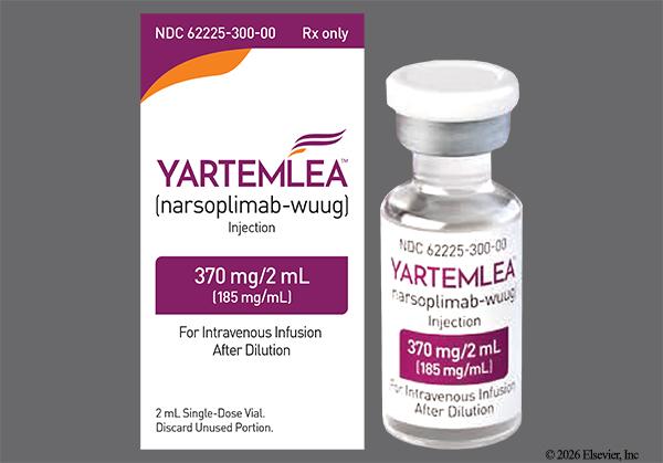 brown and yellow - YARTEMLEA 370mg/2mL Solution for Injection