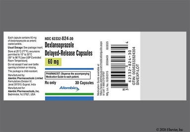 Red-Brown A362 - Dexlansoprazole 60mg Delayed-Release Capsule