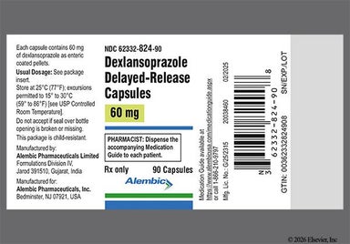 Red-Brown A362 - Dexlansoprazole 60mg Delayed-Release Capsule