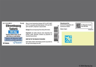 Blue Round Iii - Eltrombopag Olamine 50mg Tablet