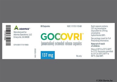 Blue Adamas 170 - GOCOVRI 137mg Extended-Release Capsule