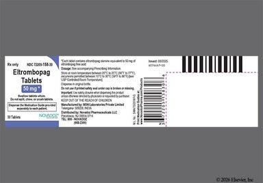 Blue Round 14 And Me - Eltrombopag Olamine 50mg Tablet