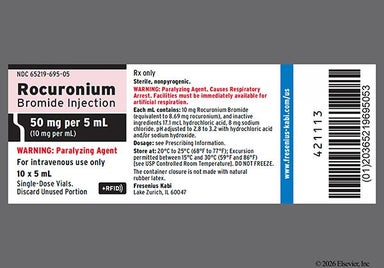 yellow-orange - Rocuronium Bromide 50mg/5mL +RFID Solution for Injection