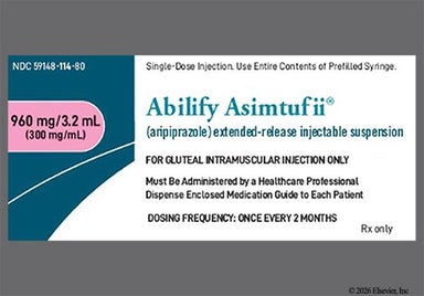 white - Abilify Asimtufii 960mg Extended-Release Suspension for Injection