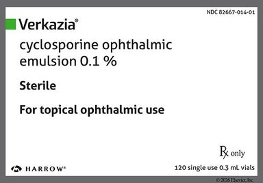 white - Verkazia 0.1% Ophthalmic Emulsion