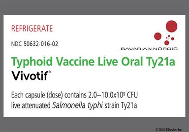 pink and white - Vivotif Typhoid Oral Vaccine