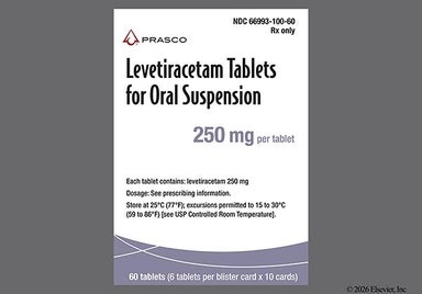 White Round Logo - Levetiracetam 250mg Tablet