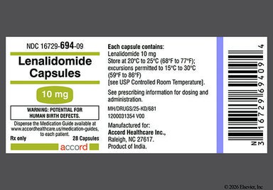 Green And White Lenalidomide 10 Mg - Lenalidomide 10mg Capsule