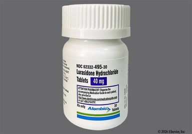 White Round 516 And L - Lurasidone Hydrochloride 40mg Tablet