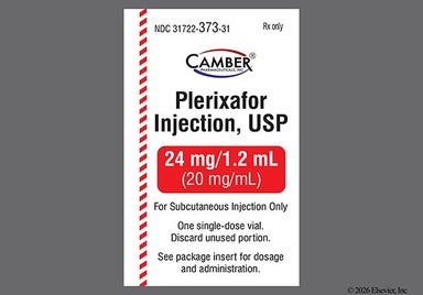 yellow - Plerixafor 24mg/1.2mL Solution for Injection