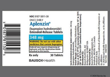 White Round Br 348 - Aplenzin 348mg Extended-Release Tablet (Once Daily)