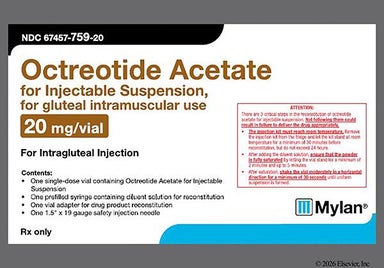 white - Octreotide Acetate 20mg Powder for Injection