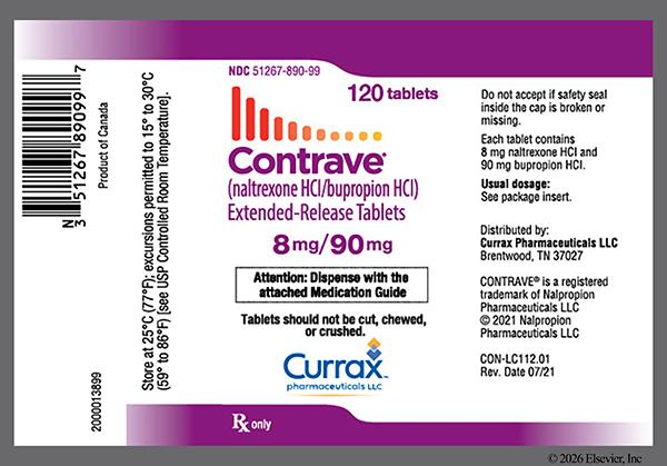 Contrave (naltrexone / bupropion): Uses, Side Effects, Dosage & More