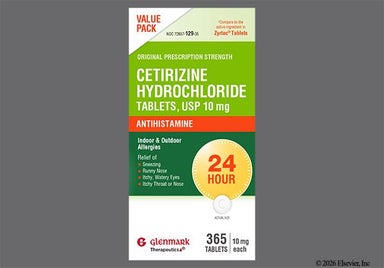 White Round 17 - Cetirizine Hydrochloride 10mg Tablet