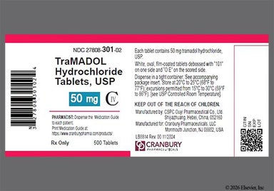 White Oval O E And 101 - Tramadol Hydrochloride 50mg Tablet