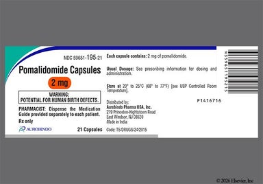 Red And White A02 - Pomalidomide 2mg Capsule