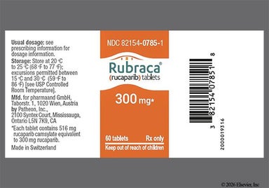 Yellow Oval C3 - Rubraca 300mg Tablet