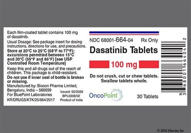 White Oval D2 - Dasatinib 100mg Tablet