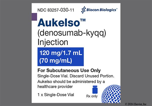 yellow - Aukelso 120mg/1.7mL Solution for Injection