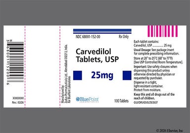 White Round Zc42 - Carvedilol 25mg Tablet
