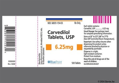 White Round Zc40 - Carvedilol 6.25mg Tablet