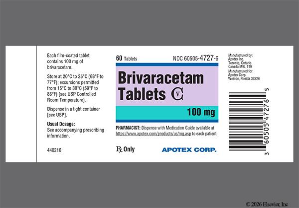 Gray And Green Oval Apo And Br100 - Brivaracetam 100mg Tablet
