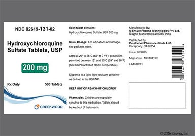 White Oblong Iii - Hydroxychloroquine Sulfate 200mg Tablet