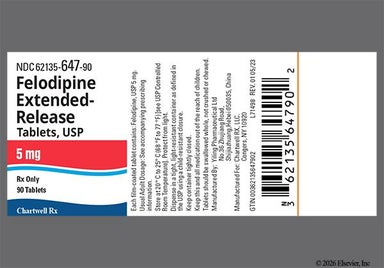 Pink Round Y162 - Felodipine 5mg Extended-Release Tablet