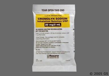 Not applicable - Cromolyn Sodium 20mg/2ml Solution for Inhalation