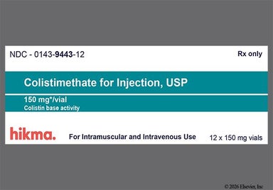 yellow - Colistimethate Sodium 150mg Powder for Injection