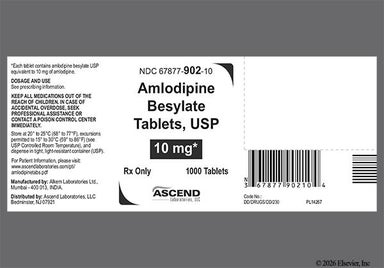White Round A10 - Amlodipine Besylate 10mg Tablet