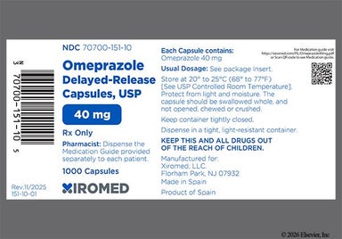White Xi 40 - Omeprazole 40mg Delayed-Release Capsule