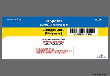 white - Propofol 200mg/20mL Emulsion for Injection