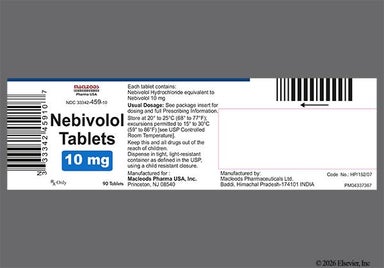 Pink And Purple Triangle I 9 - Nebivolol 10mg Tablet