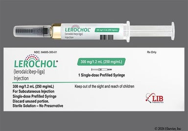 amber - LEROCHOL 300mg/1.2mL Prefilled Syringe Solution for Injection