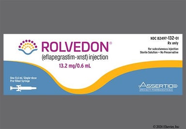 colorless - ROLVEDON 13.2mg/0.6mL Solution for Injection