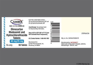 Pink Oval O8 And H - Olmesartan Medoxomil/Hydrochlorothiazide 40mg-25mg Tablet