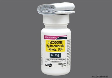 White Round 05 - Trazodone Hydrochloride 50mg Tablet