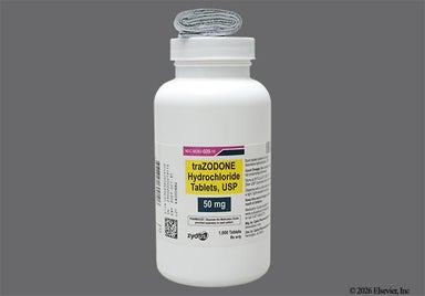 White Round 05 - Trazodone Hydrochloride 50mg Tablet