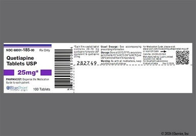 Pink Round Lu And Y15 - Quetiapine Fumarate 25mg Tablet