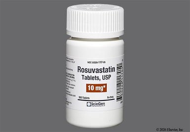 Pink Round Sg And 117 - Rosuvastatin Calcium 10mg Tablet
