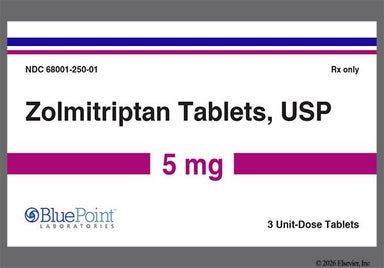 Pink Round 498 - Zolmitriptan 5mg Tablet