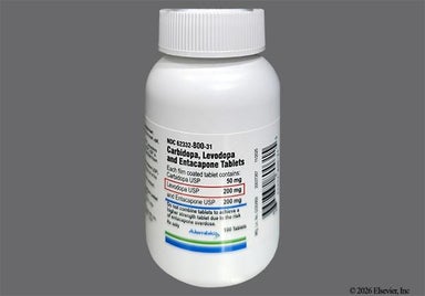 Brown And Red Oval L 533 - Carbidopa/Levodopa/Entacapone 50mg-200mg-200mg Tablet