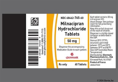 White Oval Fl And 50 - Milnacipran Hydrochloride 50mg Tablet