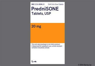 White Round 54 760 - Prednisone 20mg Tablet