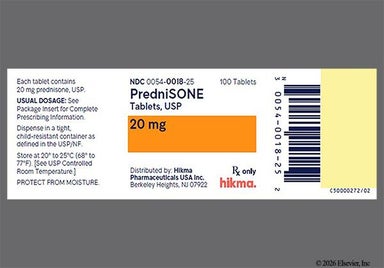 White Round 54 760 - Prednisone 20mg Tablet