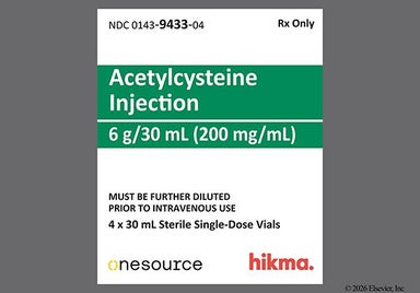 colorless - Acetylcysteine 6g/30mL Solution for Injection
