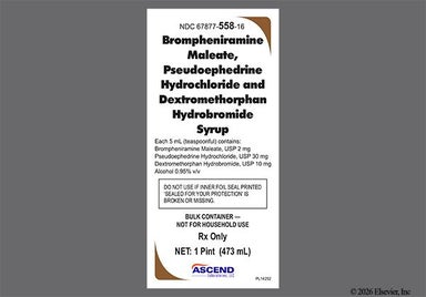 pink - Brompheniramine Mal/Pseudoephedrine HCl/Dextromethorphan HBr 2mg-30mg-10mg/5mL Syrup